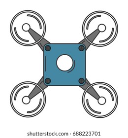 drone flying technology icon