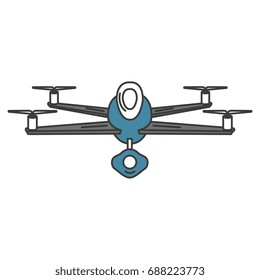 drone flying technology icon