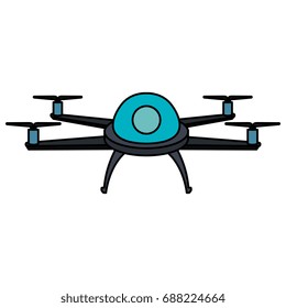 drone flying technology icon