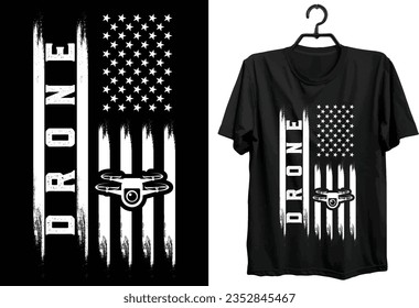 Drone Flying T-shirt Design. Funny Gift Item Drone Flying T-shirt Design For All People And Drone Lovers.