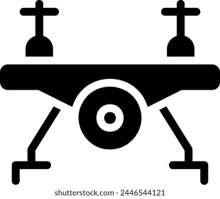 drone glyph icon illustration vector