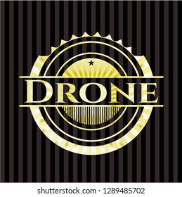 Drone golden emblem