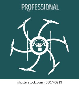 Drone hexacopter professional dslr camera