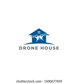 drone house logo vector icon ilustration 