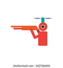 Drone Hunt Logo Icon Design