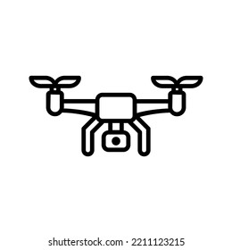 Drone icon.  Drone aerial camera sign. vector illustration