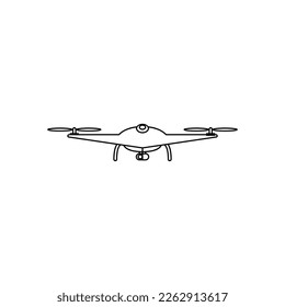 drone icon aerial documentation editable stroke