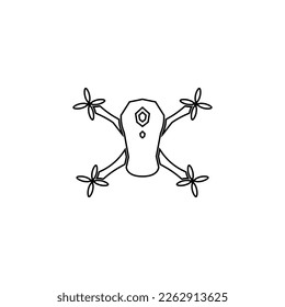 drone icon aerial documentation editable stroke