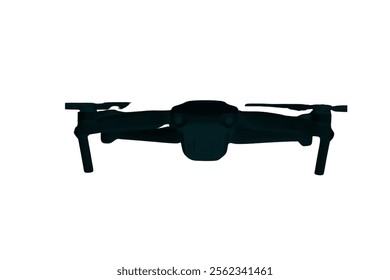 Drone icon black white design. Vector drone icon symbol design drone icon or logo. Drone silhouette vector illustration on white background