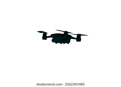 Drone icon black white design. Vector drone icon symbol design drone icon or logo. Drone silhouette vector illustration on white background