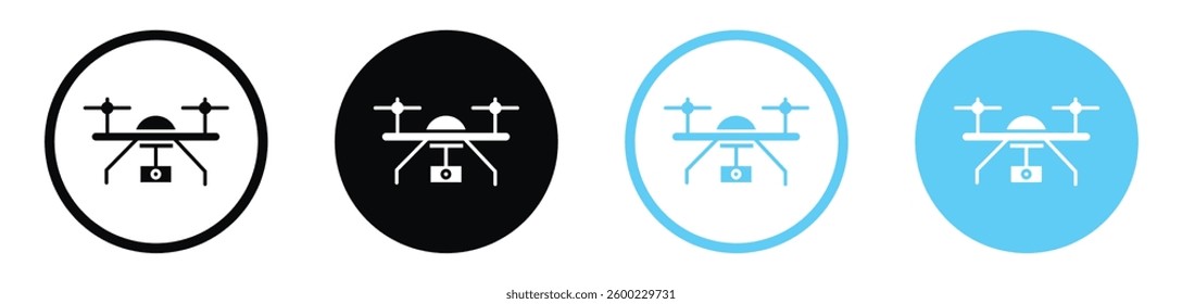Drone icon collection. vector illustration set