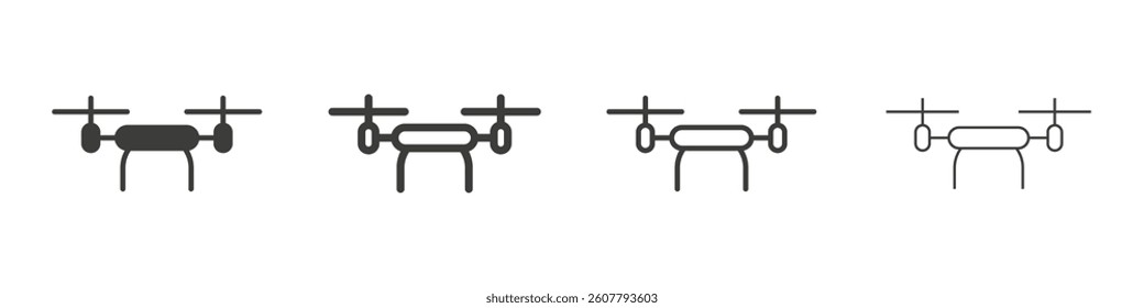 Drone icon collection for website designs