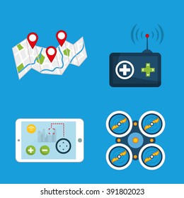 Drone icon design