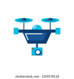 drone icon design, Digital technology communication social media internet web and wireless theme Vector illustration