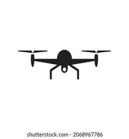 Diseño de icono de drones aislado en fondo blanco