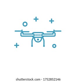 Drone icon design template illustration