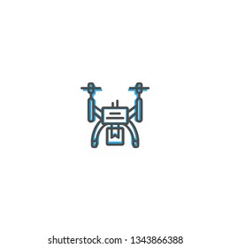 Drone icon design. Transportation icon vector illustration