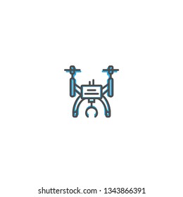 Drone icon design. Transportation icon vector illustration