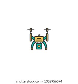 Drone icon design. Transportation icon vector illustration