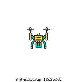 Drone icon design. Transportation icon vector illustration