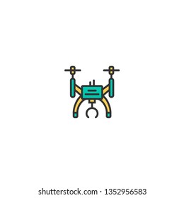 Drone icon design. Transportation icon vector illustration