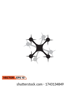 drone icon design vector illustration template