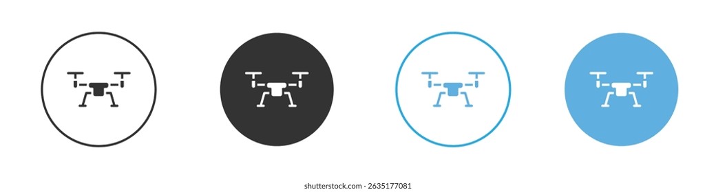 Drone icon Editable flat style, illustration icons