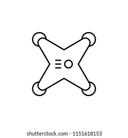 drone icon. Element of drones for mobile concept and web apps illustration. Thin line icon for website design and development, app development. Premium icon