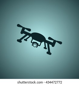 drone Icon, flat design style