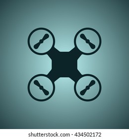 drone Icon, flat design style