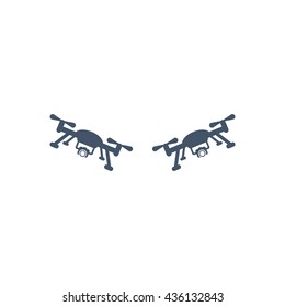 drone Icon, flat design style