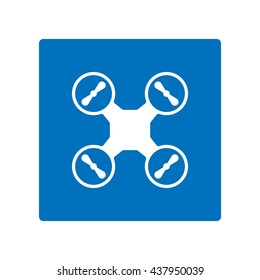 drone Icon, flat design style