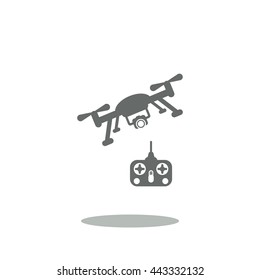 drone Icon, flat design style