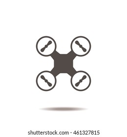 drone Icon, flat design style