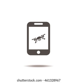 drone Icon, flat design style