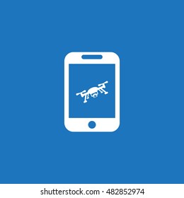 drone Icon, flat design style