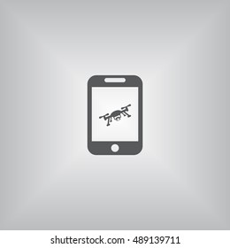 drone Icon, flat design style