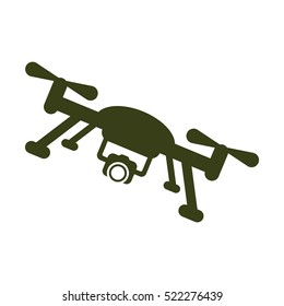 drone Icon, flat design style