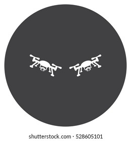 drone Icon, flat design style