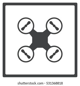 drone Icon, flat design style