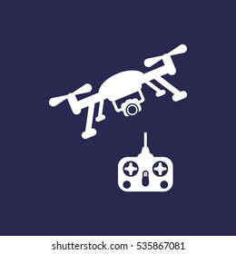 drone Icon, flat design style