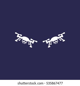 drone Icon, flat design style