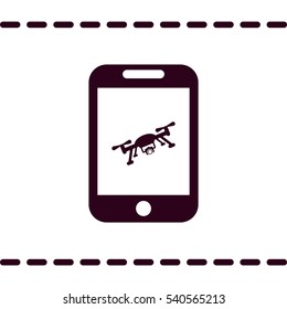 drone Icon, flat design style