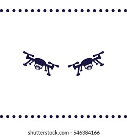 drone Icon, flat design style