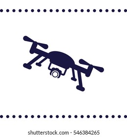 drone Icon, flat design style