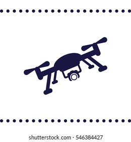 drone Icon, flat design style