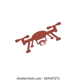drone Icon, flat design style