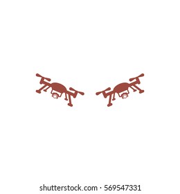 drone Icon, flat design style