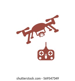 drone Icon, flat design style