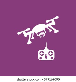drone Icon, flat design style